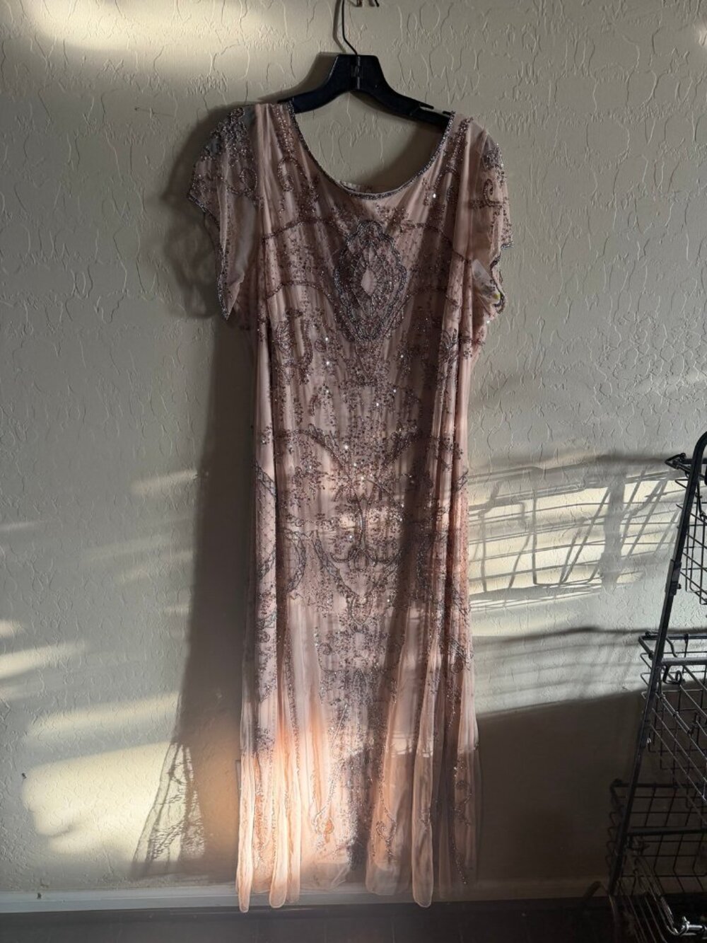 Women's Beaded Flapper Dress GatsbWomen's Beaded Flapper Dress Gatsby Style Maxi